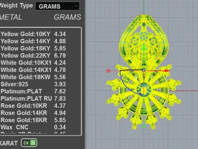 Halo Diamond Pearl Pendant Necklace 3D print model