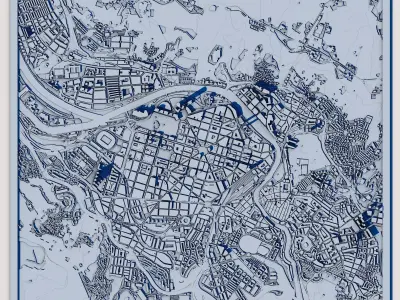 Bilbao City Spain 3D print model