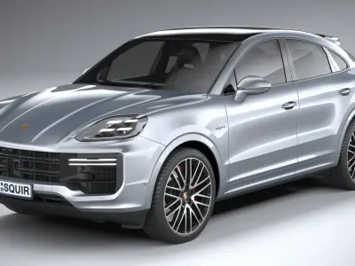 Porsche Cayenne Turbo E-Hybrid Coupe 2024 3D model