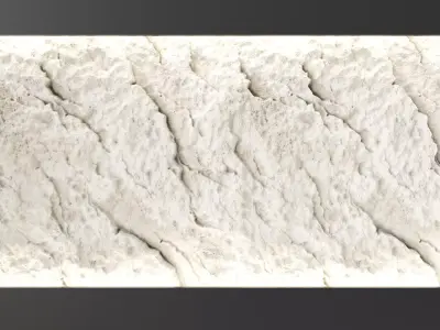 Clif White Wall Texture 3D model