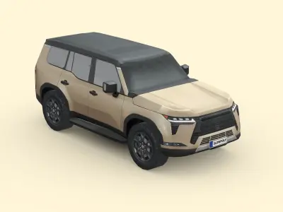 Lexus GX Overtrail 2024 Low-poly 3D model