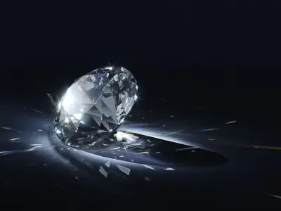 Diamond Round Cut 3D model 3D model