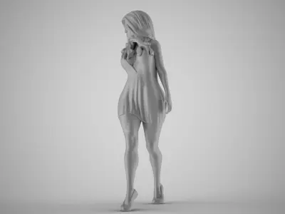 Summer City Woman 3D print model