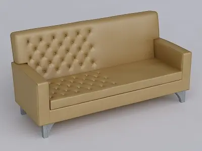Sofa leather 3D model