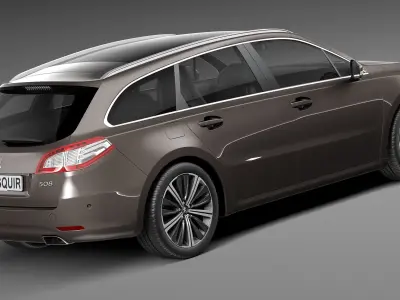 Peugeot 508 SW 2015 3D model