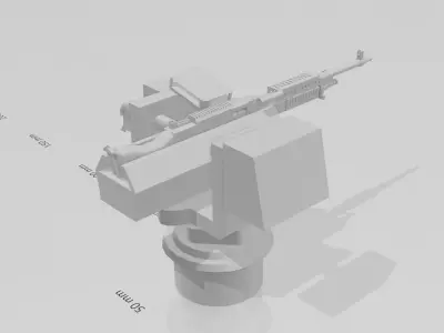 M240B weapon Ship 3D print model