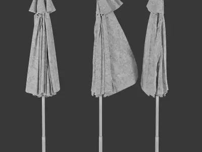 Umbrella folded IKEA HOGON set 1 3D model