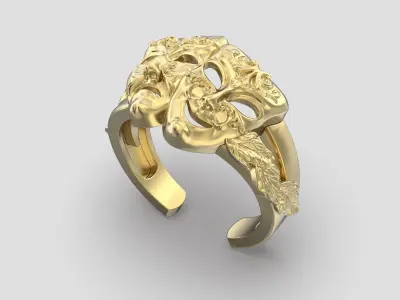 R 163 two masks 3D print model