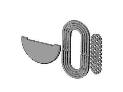 Lattice floating shelf wall decor and mirror frame 3D print model