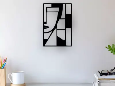 Abstract Wall Art 3D print model 37