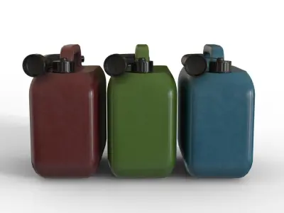 Jerry Can - Fuel Tank Low-poly 3D model