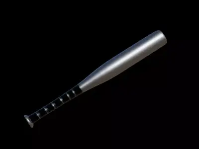 BaseBall Bat Basic Low-poly 3D model