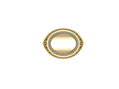vintage gold ring print model slt 3D print model