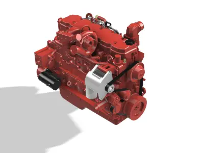 Cummins QSB6 7 Diesel Engine 3D print model