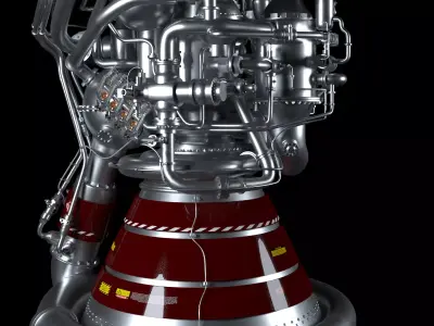 Rocket Engine 01 3D model