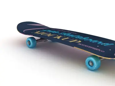 Classic Skateboard Mockup 3D model