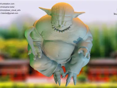 Yoda Buddha - A Fusion of Wisdom and Force 3D print model