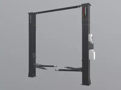 Automotive Electro-Hydraulic Lift Low-poly 3D model