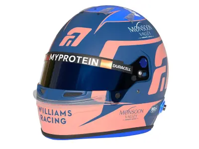 F1 Alex Albon Helmet 2024 3D model