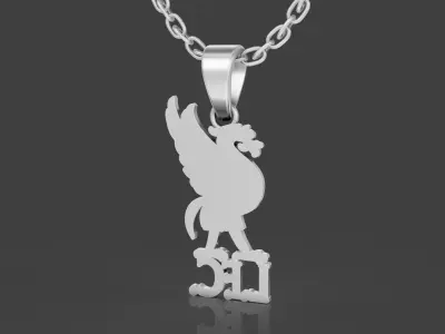 Liverpool Football Pendant 3D print model