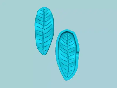 Live Oak Tree Leaf - Molding Artificial EVA Craft 3D print model