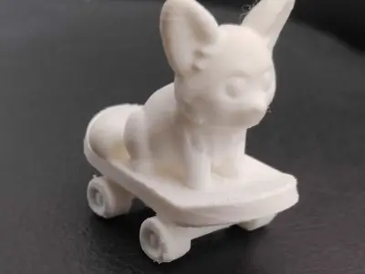 Dog Skateboarding 3D print model