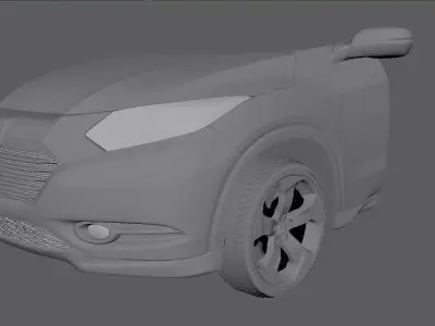 Car Modeling in Maya Low-poly 3D model