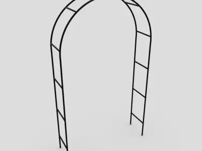 CC0 - Rose Arch Free low-poly 3D model