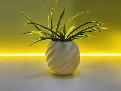 Potted Plant Decorative 3D Model 3D print model