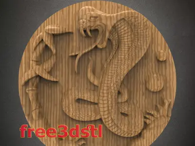 Cobra 3D STL Model for CNC Router  Free 3D print model