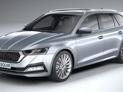 Skoda Octavia Estate 2020 3D model
