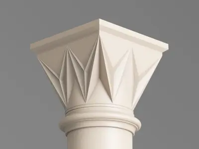 Classic Islamic Architectural Column 002 3D model