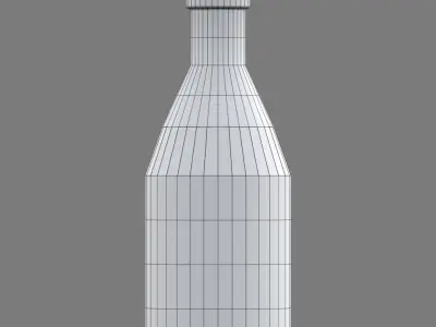 Wine Bottle  Free low-poly 3D model