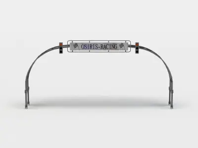 Race gate Low-poly 3D model