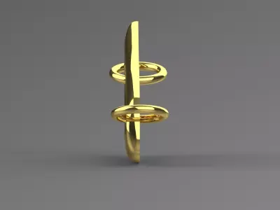 Stl 3dm gold Pendant Combining Innovation and Minimalism gp0332 3D print model