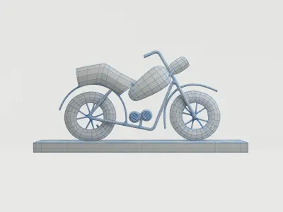 Decor Metal Bike 3D model