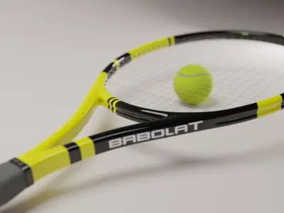 Tennis racket 3D model