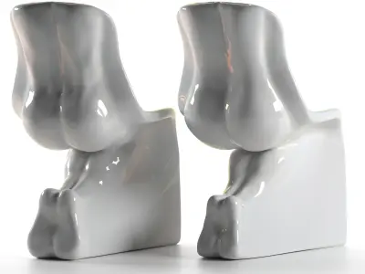 Meduse Table And Him And Her Chairs By Casamania 3D model