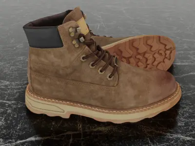 JEEP 3D SHOES - CAMEL Low-poly 3D model