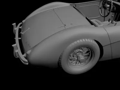 Austin Healey 100 Roadster 3D model