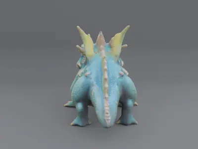Young Green Dragon 1 3D model