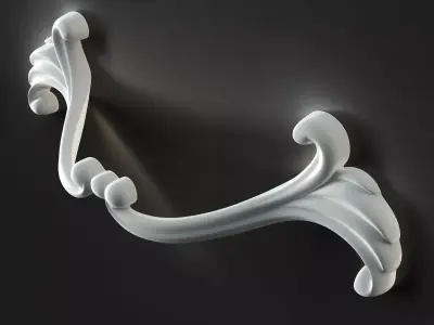 Antique Ornate Furniture Handle 3D model