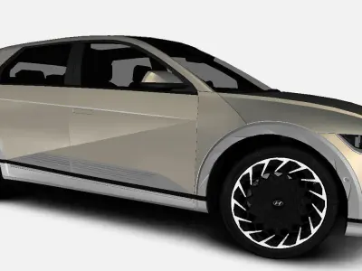 Hyundai Ioniq 5 Limited US-Spec 2023 Gameready Low-poly 3D model