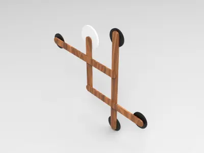 Zei Coat Hanger Low-poly 3D model