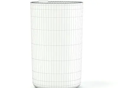 Candlesticks in Glass Vase 3D model