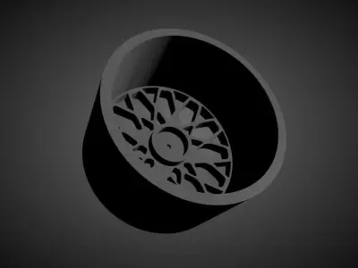 JNC 040 scalable and Printable rim 3D print model