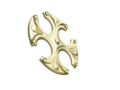 Carved rosette model  Free 3D print model
