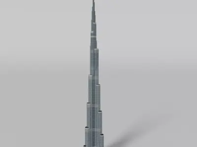 Burj khalifa 3D model