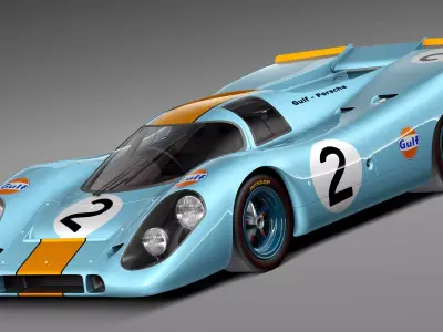 Porsche 917k GULF LeMans 24h 3D model