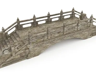Stone Bridge 3D model